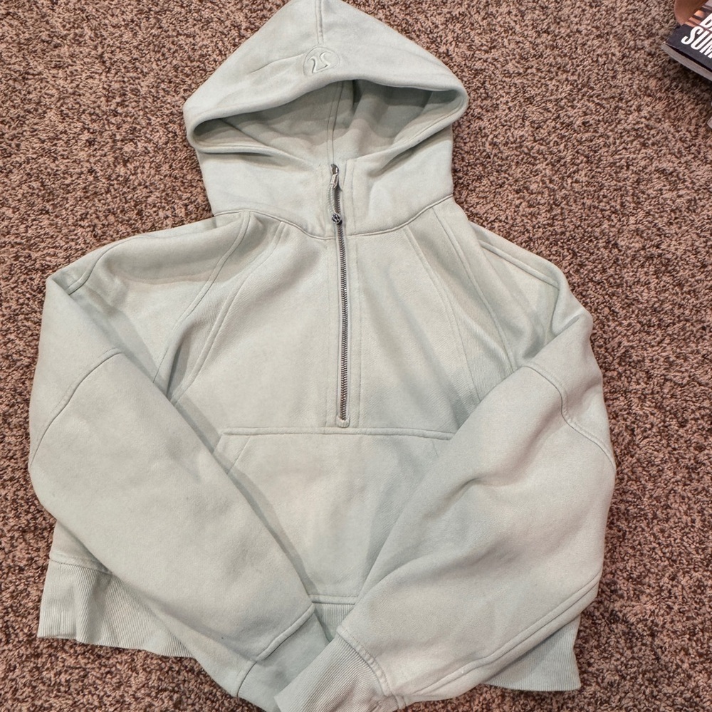 Lululemon cropped scuba oversized 1/2 zip